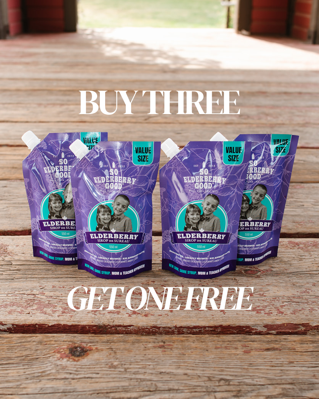 BUY 3, GET 1 FREE